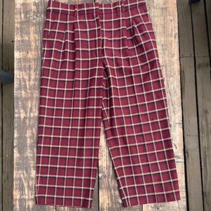 Wilfred plaid ankle/cropped trousers size 14